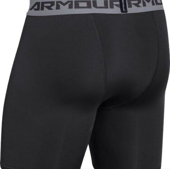 Men's Under Armour 1289566 UA HeatGear Armour Black Compression Shorts - Picture 2 of 15